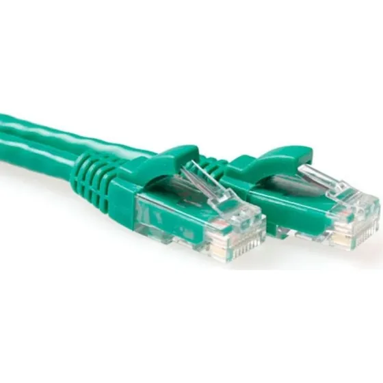 ACT Groene 10m U/UTP CAT6A Patchkabel Snagless