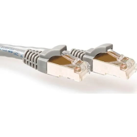 ACT Grijze SFTP CAT6A Patchkabel Snagless 20m