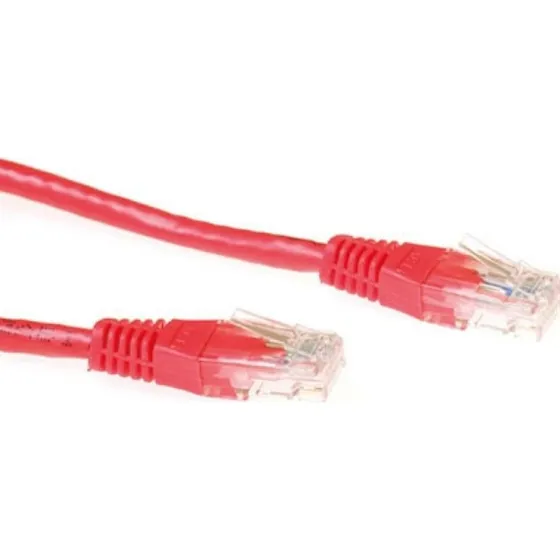 ACT Rode CAT6A U/UTP Patchkabel - 15 meter