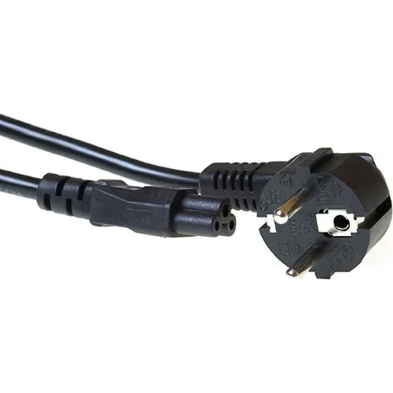 ACT Netsnoer CEE 7/7 naar C5 haaks - Zwart - 7 m