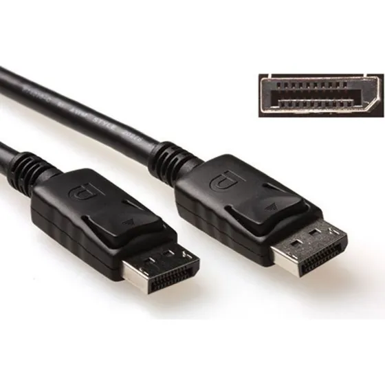 ACT DisplayPort kabel 1m - met verbonden pin 20