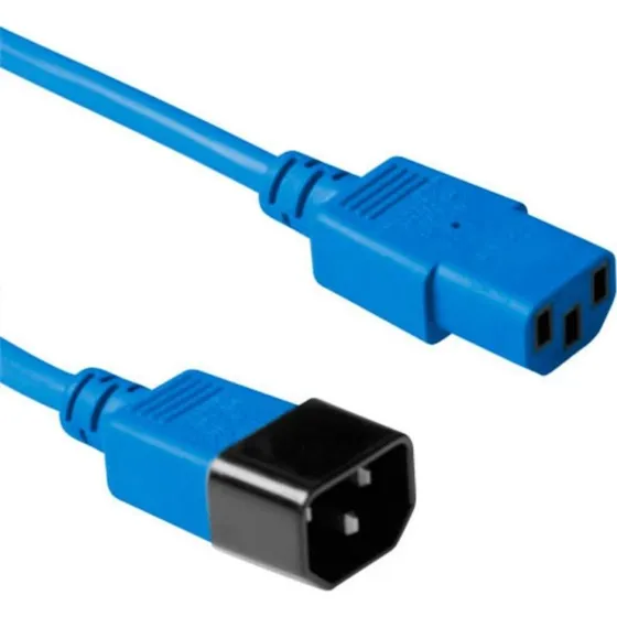 ACT Netsnoer C13 - C14 Blauw - 5 m