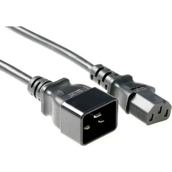 ACT Netsnoer C13 naar C20 zwart 1 m