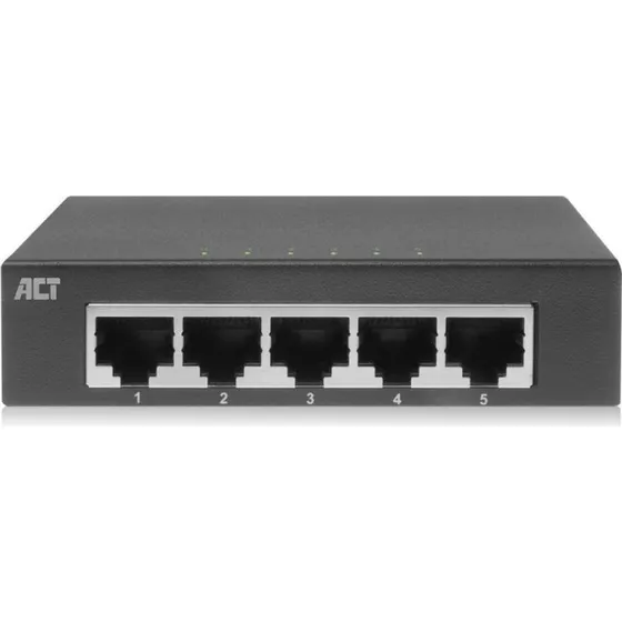 ACT AC4415 5-Poorts Gigabit Ethernet Switch - Metalen ontwerp