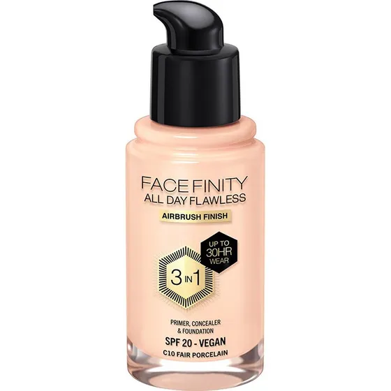 Max Factor Facefinity All Day Flawless 3‑in‑1 Foundation W70 Warm Sand