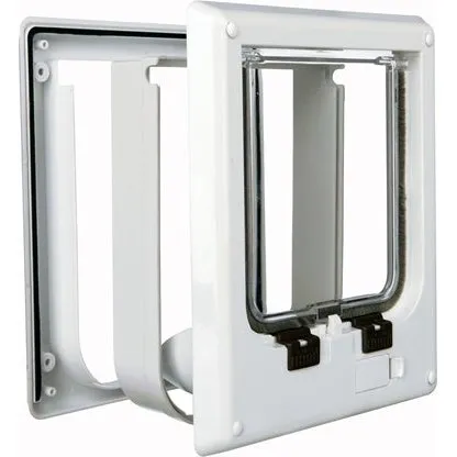 Trixie 4-Weg Huisdierluik Elektromagnetisch Wit 21x24 cm