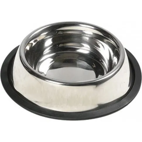 Trixie RVS Voerbak met Rubberen Ring 2,7 liter