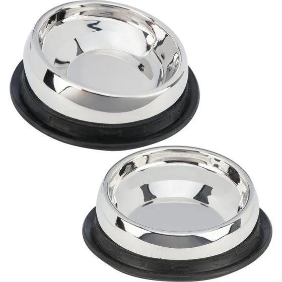 Trixie Voerbak Drinkbak Korte Neus RVS 27 cm 700 ml