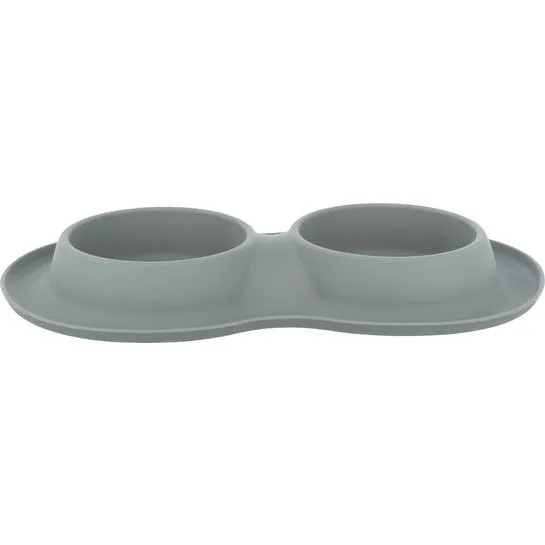 Trixie Siliconen/RVS Voer/Waterbak-Set