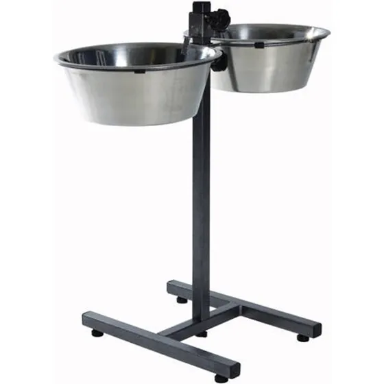 Trixie Voerstandaard Hond 2x 4,5 L, 28 cm, metaal