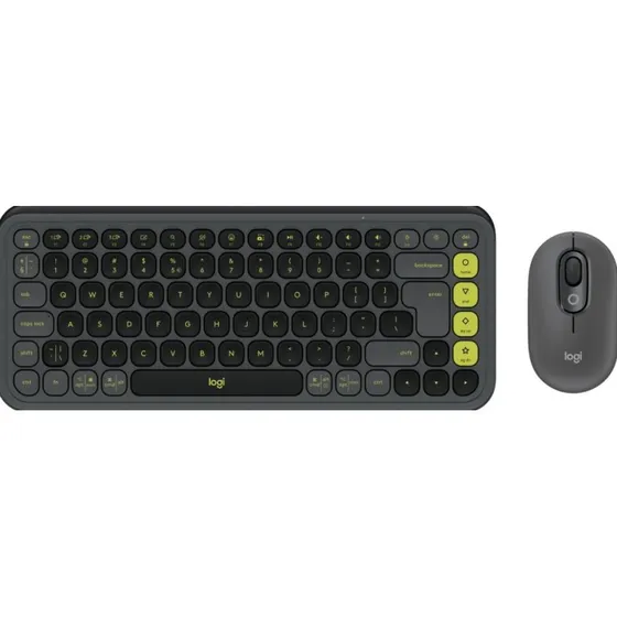 Logitech Pop Icon Combo Toetsenbord en Muis Set - Grafiet