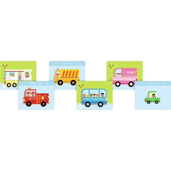 Djeco Inzebox Magnetische Puzzel Voertuigen