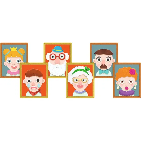 Djeco Magneetspel Portretten – Creatief Speelgoed voor Kinderen van 3 tot 7 Jaar