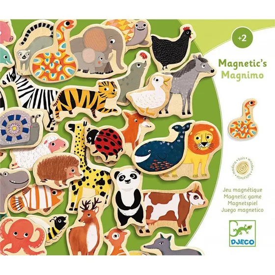 Djeco Magnimo Houten Dierenmagneten, 36 stuks