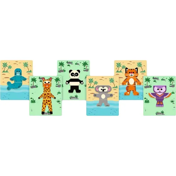 Djeco Inzebox Safari Magnetische Legpuzzel voor Kinderen
