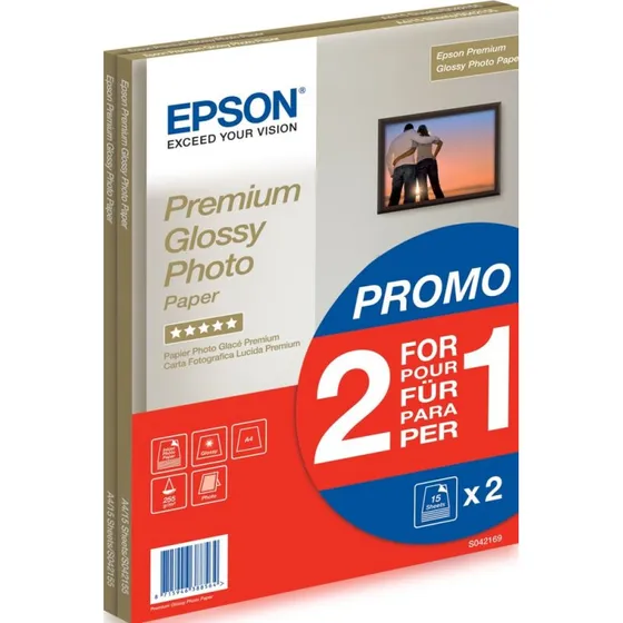 Epson Premium Glossy Fotopapier A4 - 30 vel
