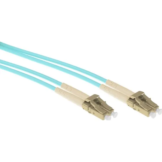 ACT 0,5m OM3 Duplex Armored Fiber Patchkabel LC-LC 50/125