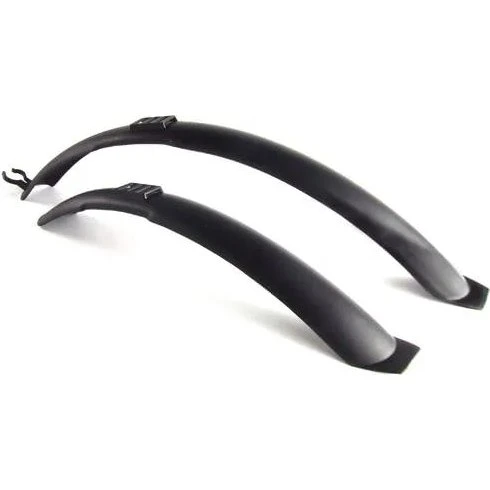 XLC Spatbordset 28 inch PVC zwart