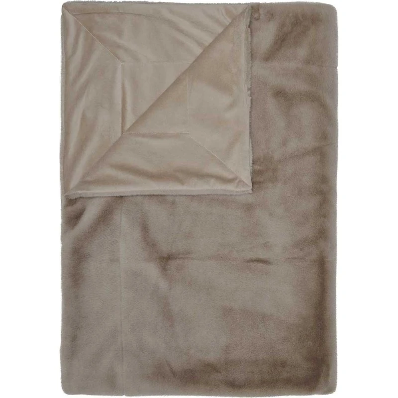 Essenza Furry Plaid Taupe 150x200 cm
