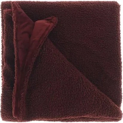 Unique Living Plaid Romie 150x200cm Bloodstone