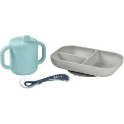 Béaba Siliconen Maaltijdset 3-delig Blauw