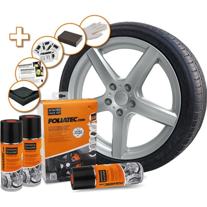 Foliatec Universal 2C Zilver Metallic Glanzend 3x400ml