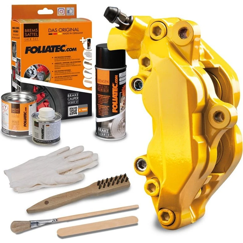 FoliaTec Remklauwverf Performance Geel - Set voor 4 remklauwen