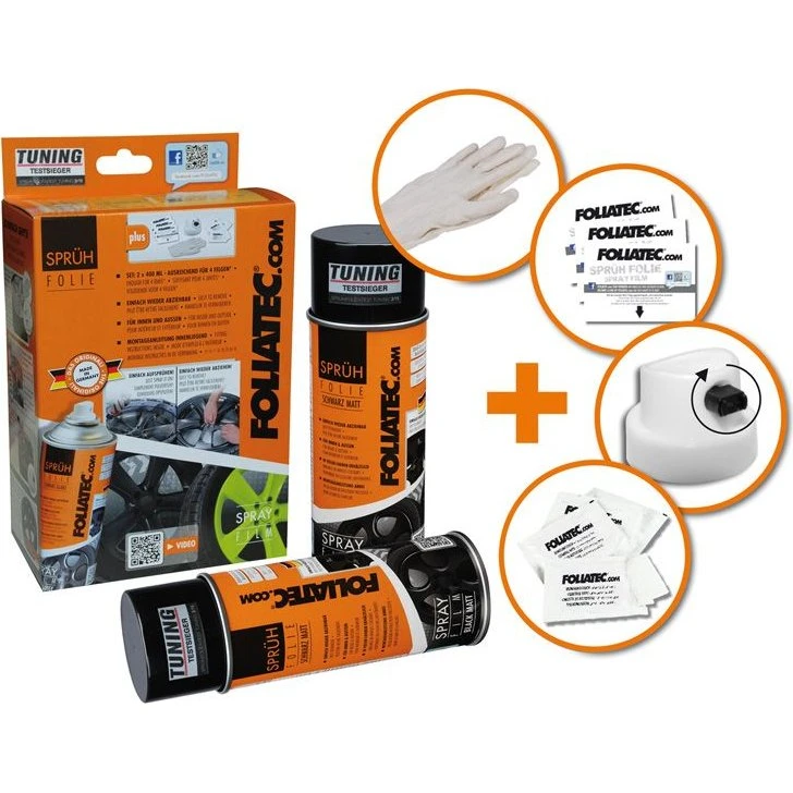 Foliatec Spray Film Set Antraciet Metallic 2x400ml