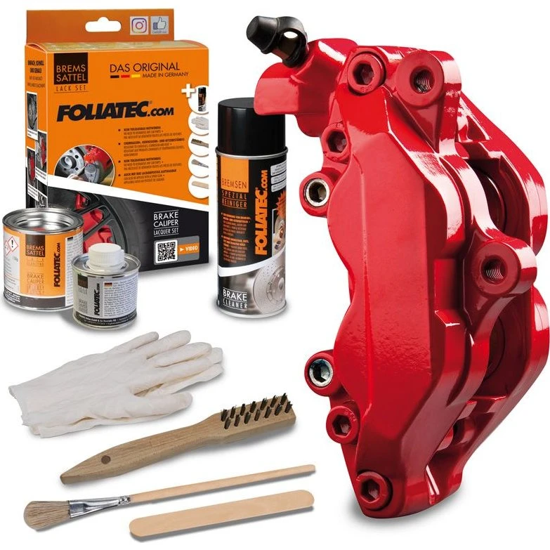 Foliatec Remklauwverf Rood | 3-componenten set