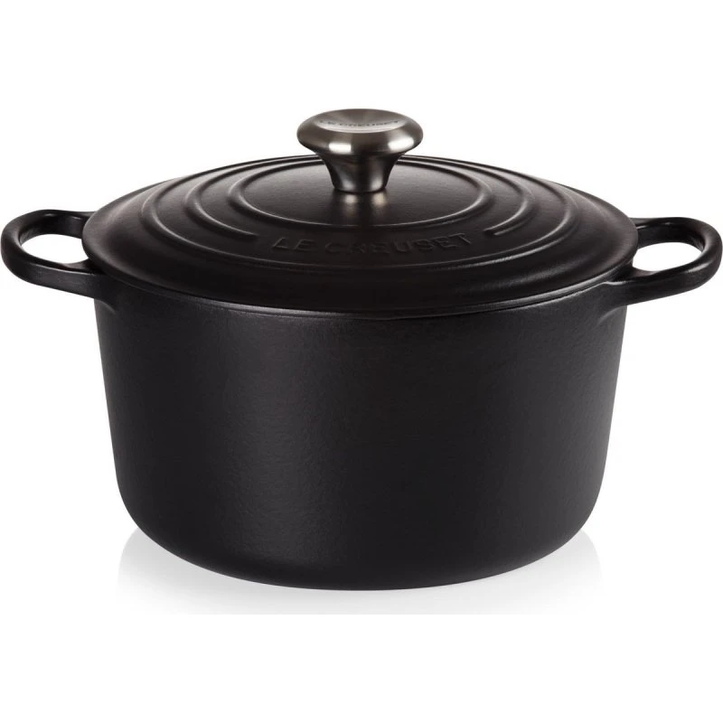 Le Creuset Hoge Braadpan Signature Mat Zwart 24cm
