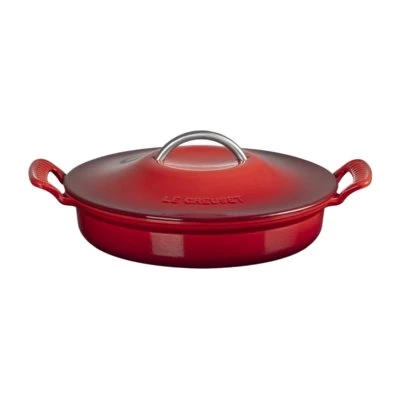 Le Creuset Modern Heritage Campagnard Braadpan Laag Kersenrood 28 cm