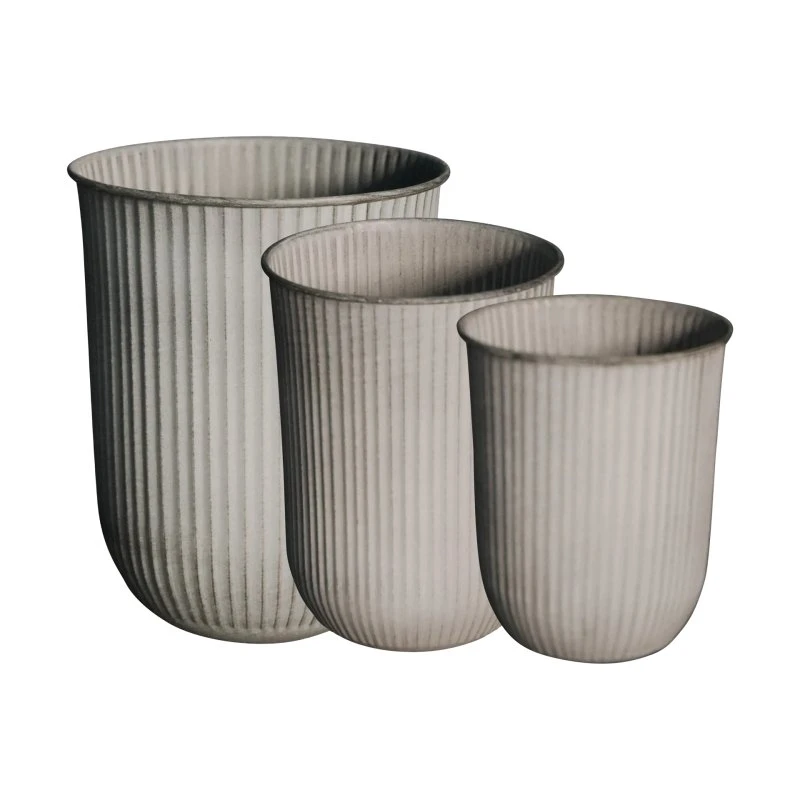 DBKD Out Stripe Bloempotten 3-delig - Beige