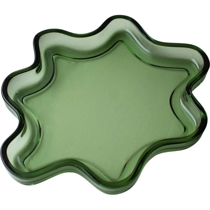 DBKD Filter Decoratieve Dienblad Green, Ø22x2 cm