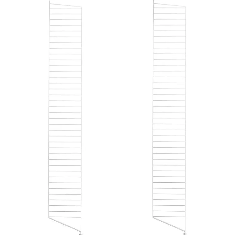 String Vloerpaneel Wit, 30 x 200 cm, 2-pack
