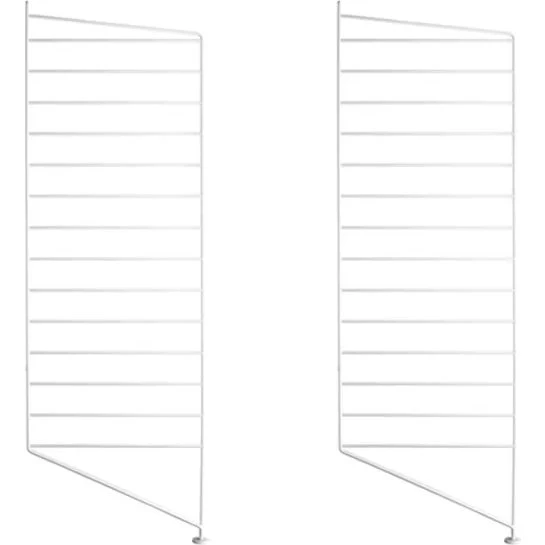 String Vloerpaneel Wit, 30 x 85 cm, 2-pack