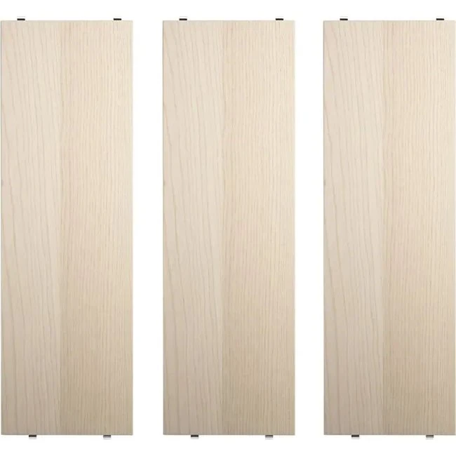 String Planken Set, Essenhout, 58x20 cm, 3-stuks