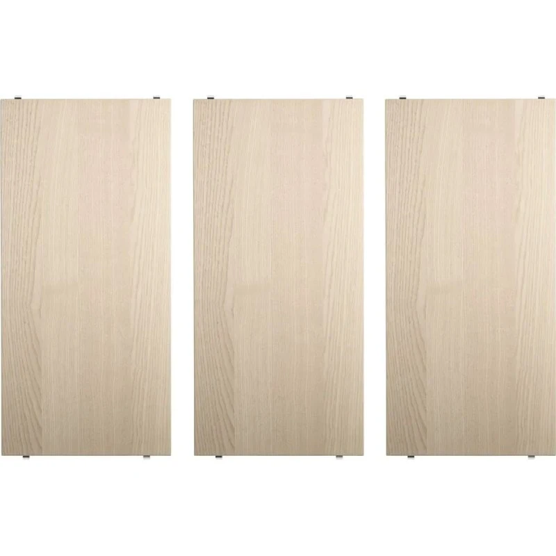 String System Planken, Essenhout, 3-delig, 58x30 cm