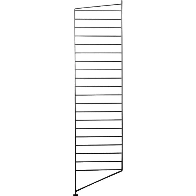 String vloerpaneel zwart, 30 x 115 cm