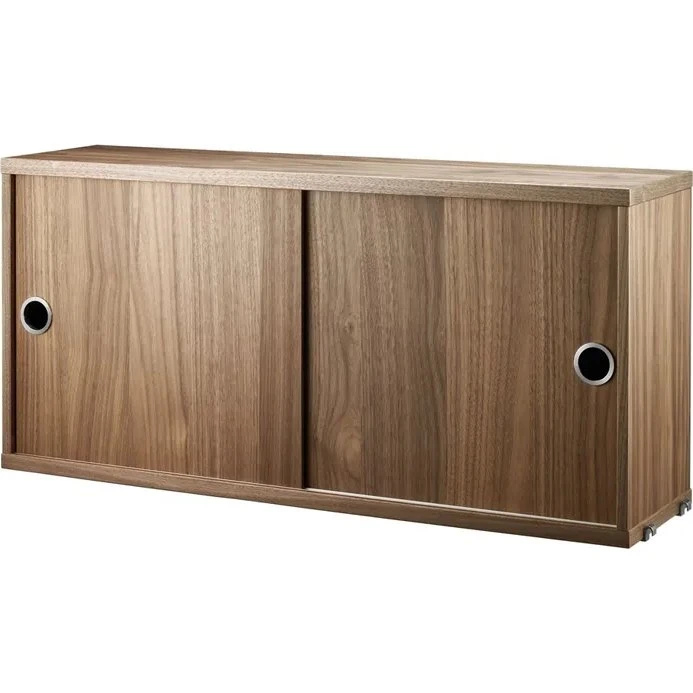 String String kast met schuifdeur - Walnoot - 78x20 cm