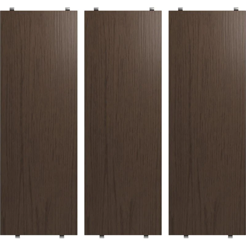 String System Planken, Donker Eiken, 58x20 cm, 3-stuks