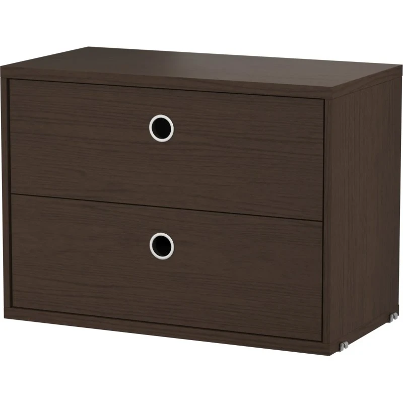 String System ladekast met lades, Donker eiken, 58x30 cm