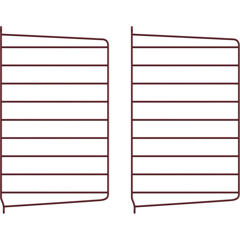 String Wandpaneel System, 30 x 50 cm, Donkerrood