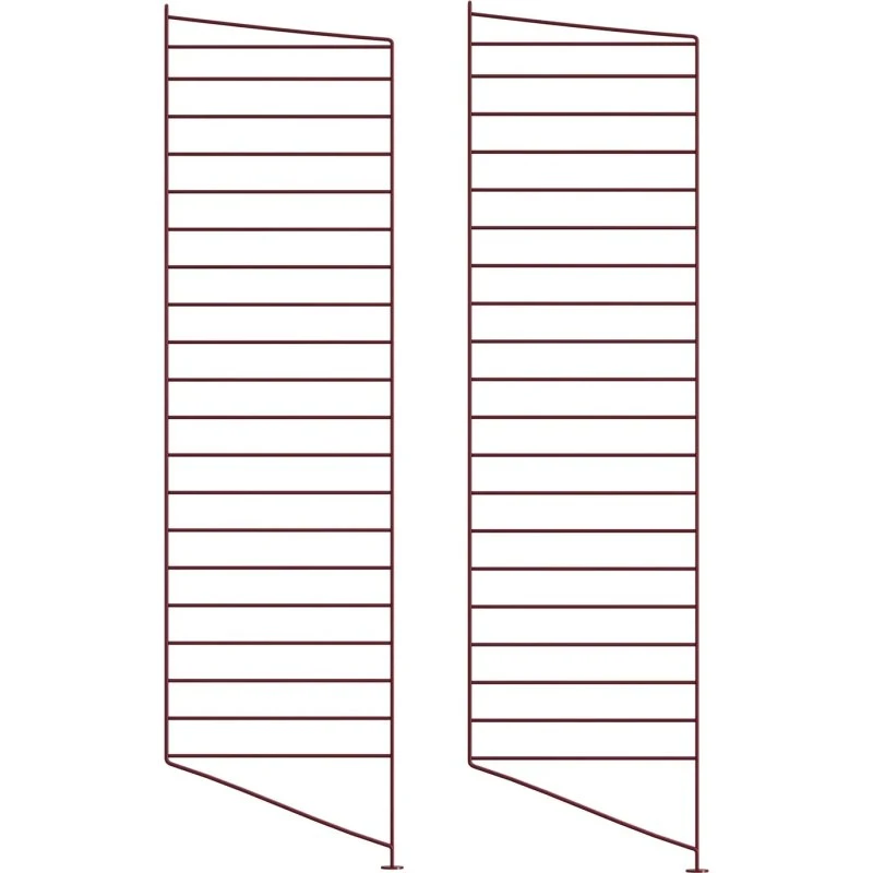 String Vloerpaneel System, 30 x 115 cm, Donkerrood