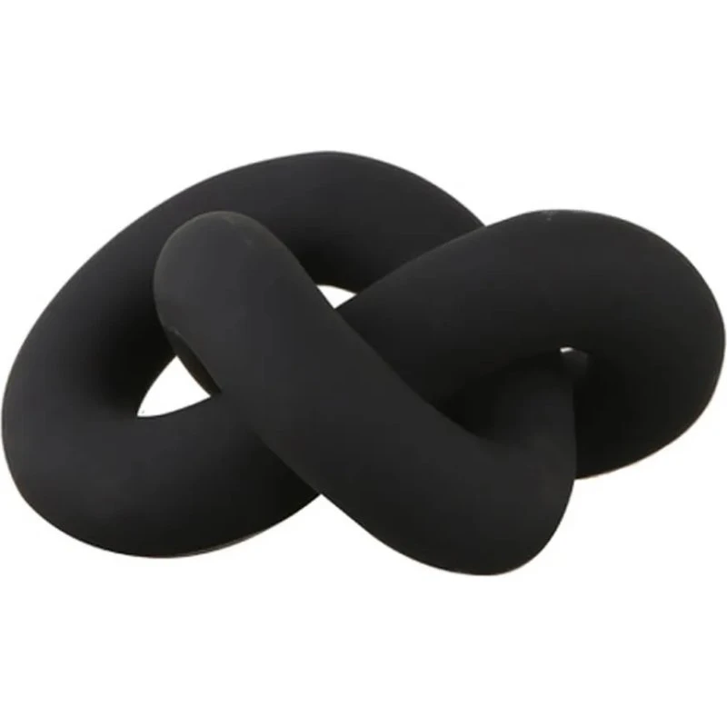 Cooee Design Knot Decoratief Object - Zwart - 9 cm