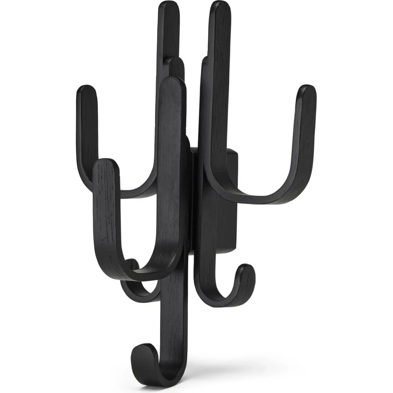 Cooee Design Woody Kapstok - Massief Eikenhout Black Stained