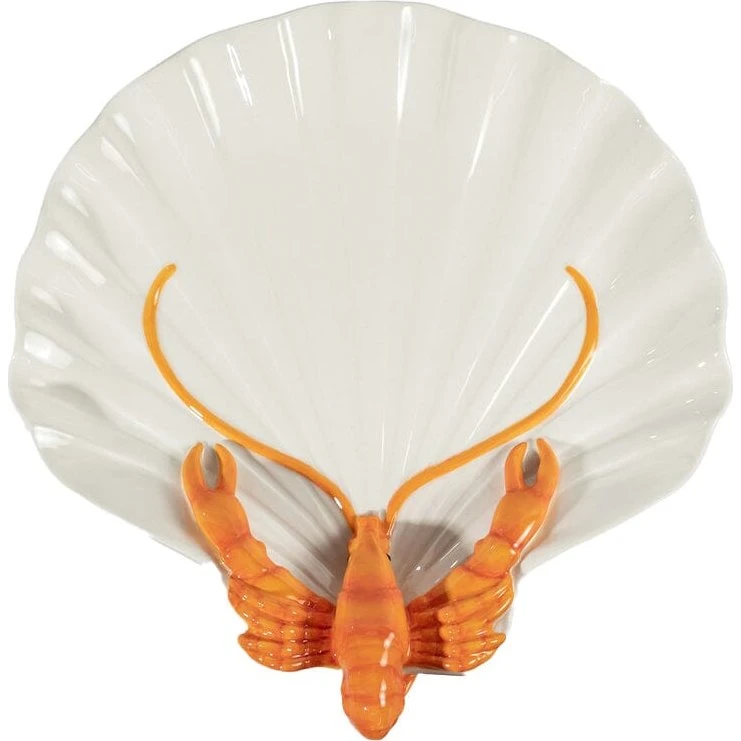 Byon Lobsti Serveerplateau - Dolomiet - Wit-oranje