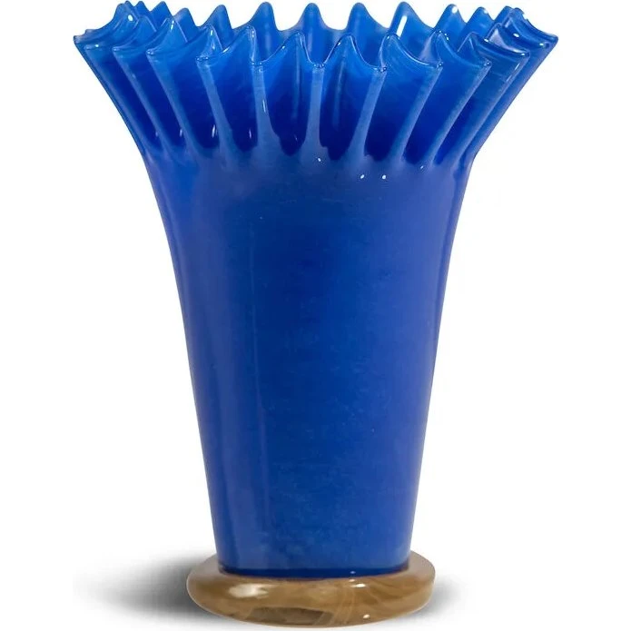 Byon Lori vaas 30 cm - Blauw-beige