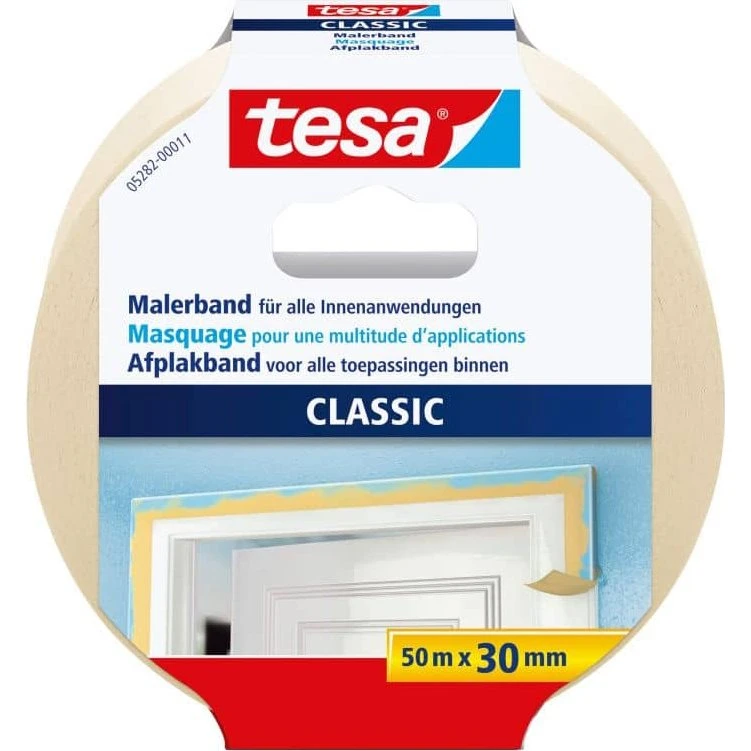 Tesa Afplaktape Premium Classic 50m x 30mm