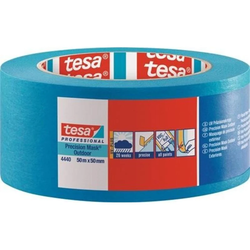 tesa Precision Crepe 4440 UV Plus 50mm x 50m Blauw