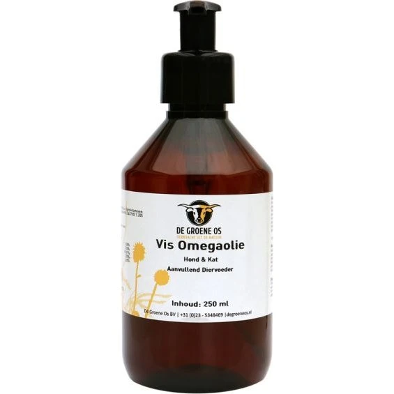 Groene Os Vis Omega 250 ml voor Hond en Kat